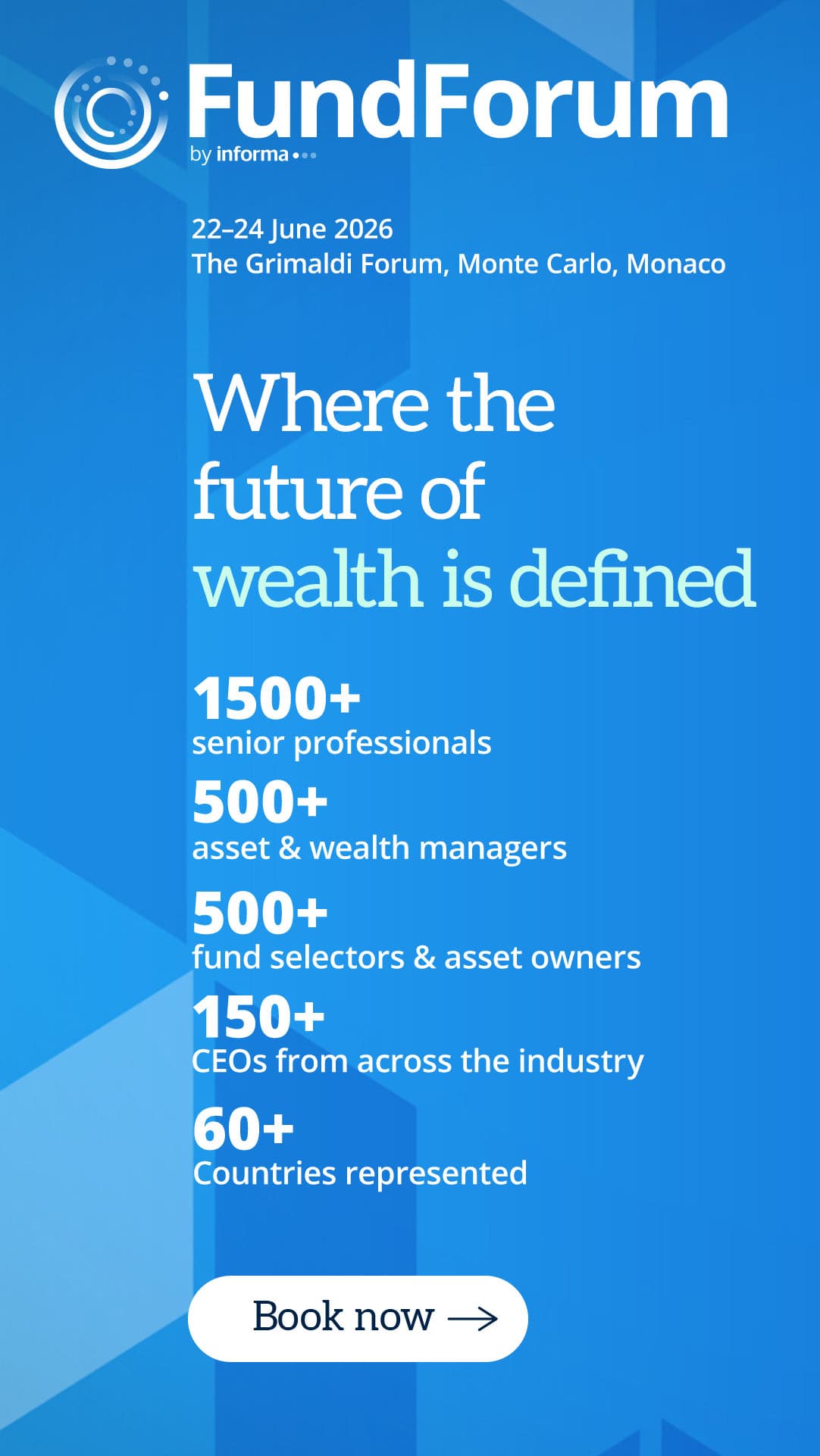 Book your place at FundForum International 2026